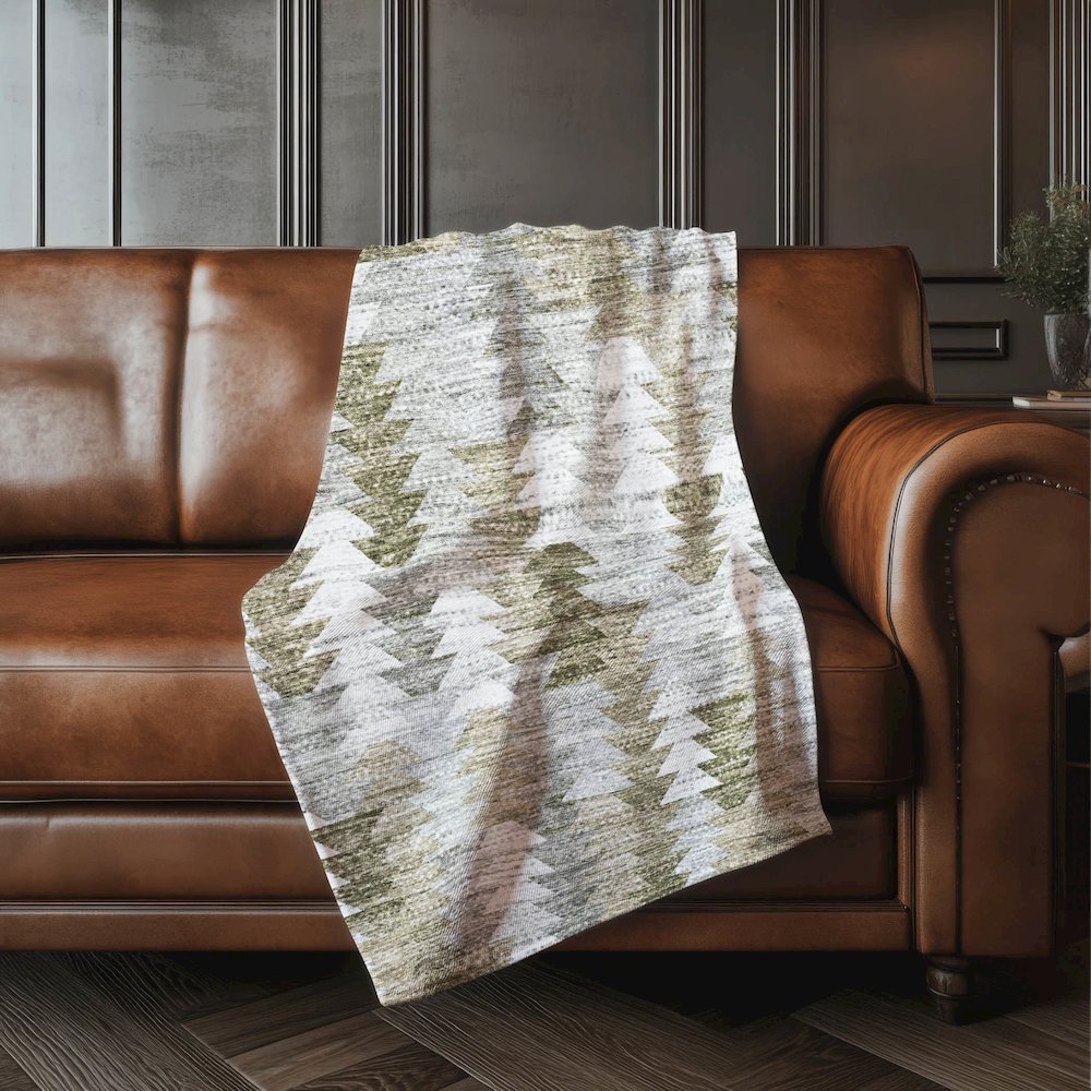 Premium Machine Washable ASB632 Brown 50" x 70" Sherpa Throw Blanket. Picture 4