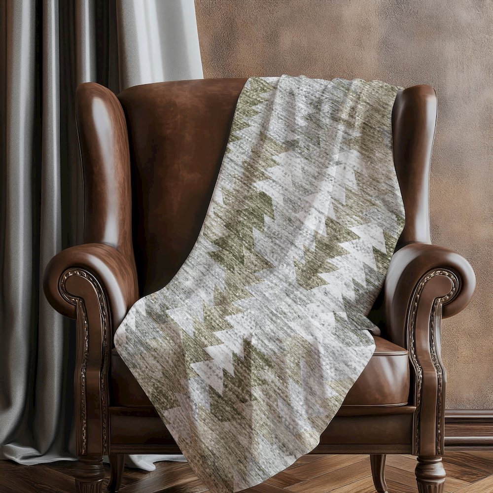 Premium Machine Washable ASB632 Brown 50" x 70" Sherpa Throw Blanket. Picture 5