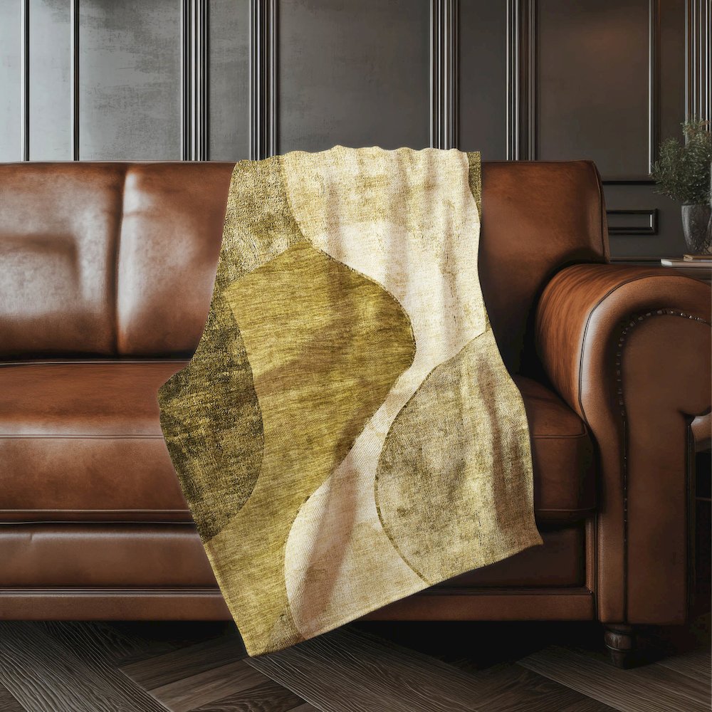 Premium Machine Washable ASB633 Brown 50" x 70" Sherpa Throw Blanket. Picture 4
