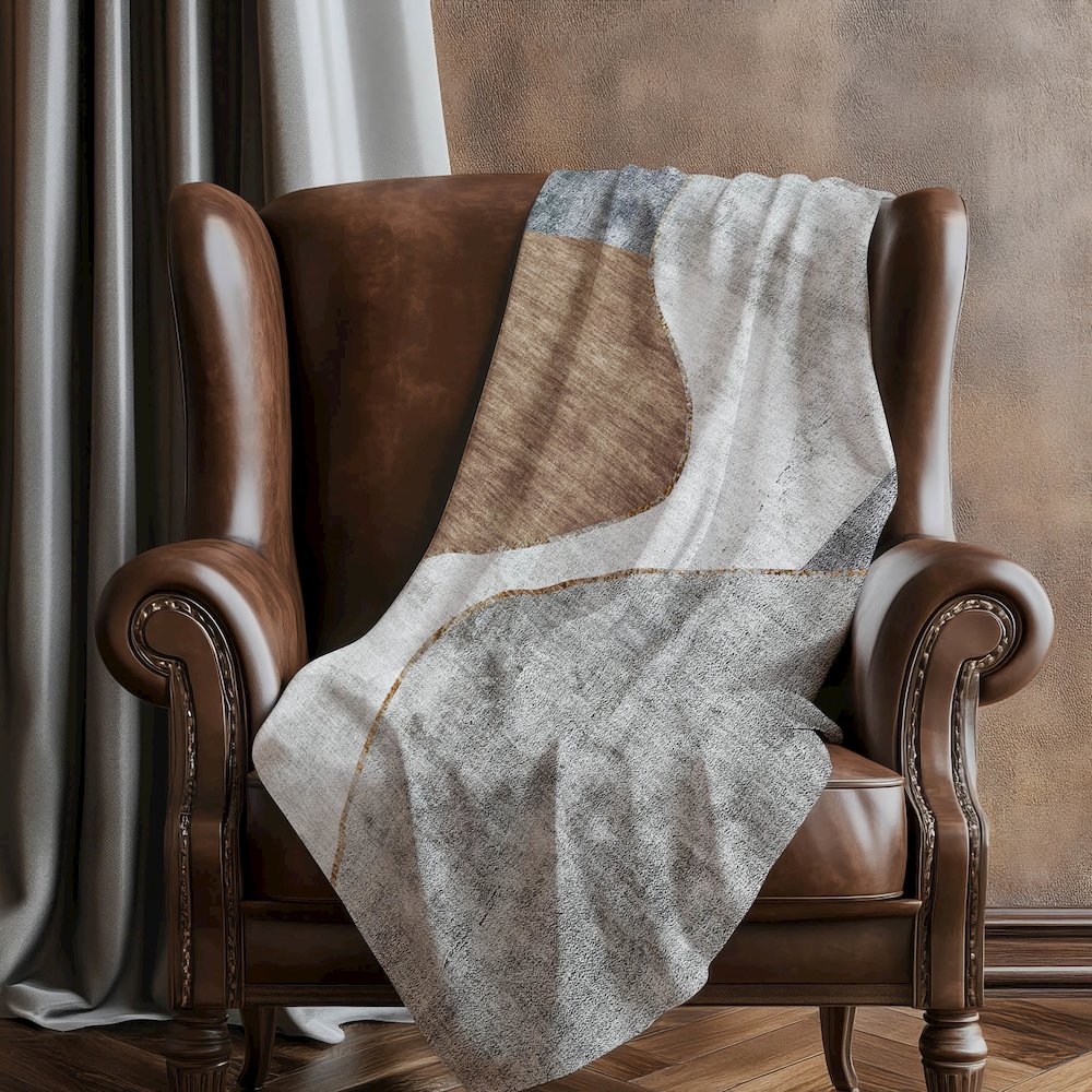 Premium Machine Washable ASB633 Gray 50" x 70" Sherpa Throw Blanket. Picture 5