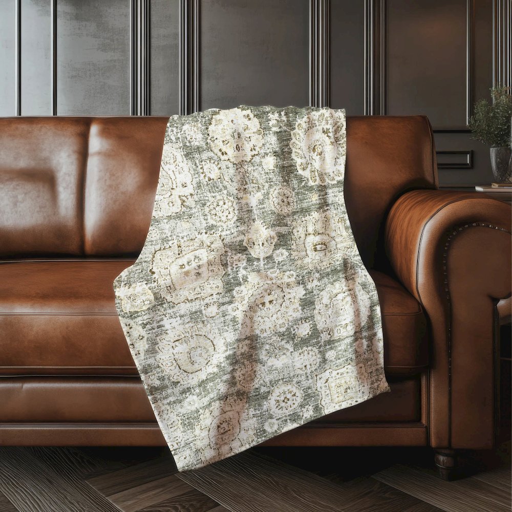 Premium Machine Washable ASB634 Taupe 50" x 70" Sherpa Throw Blanket. Picture 4