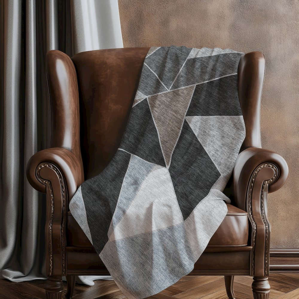 Premium Machine Washable ASB636 Chocolate 50" x 70" Sherpa Throw Blanket. Picture 5