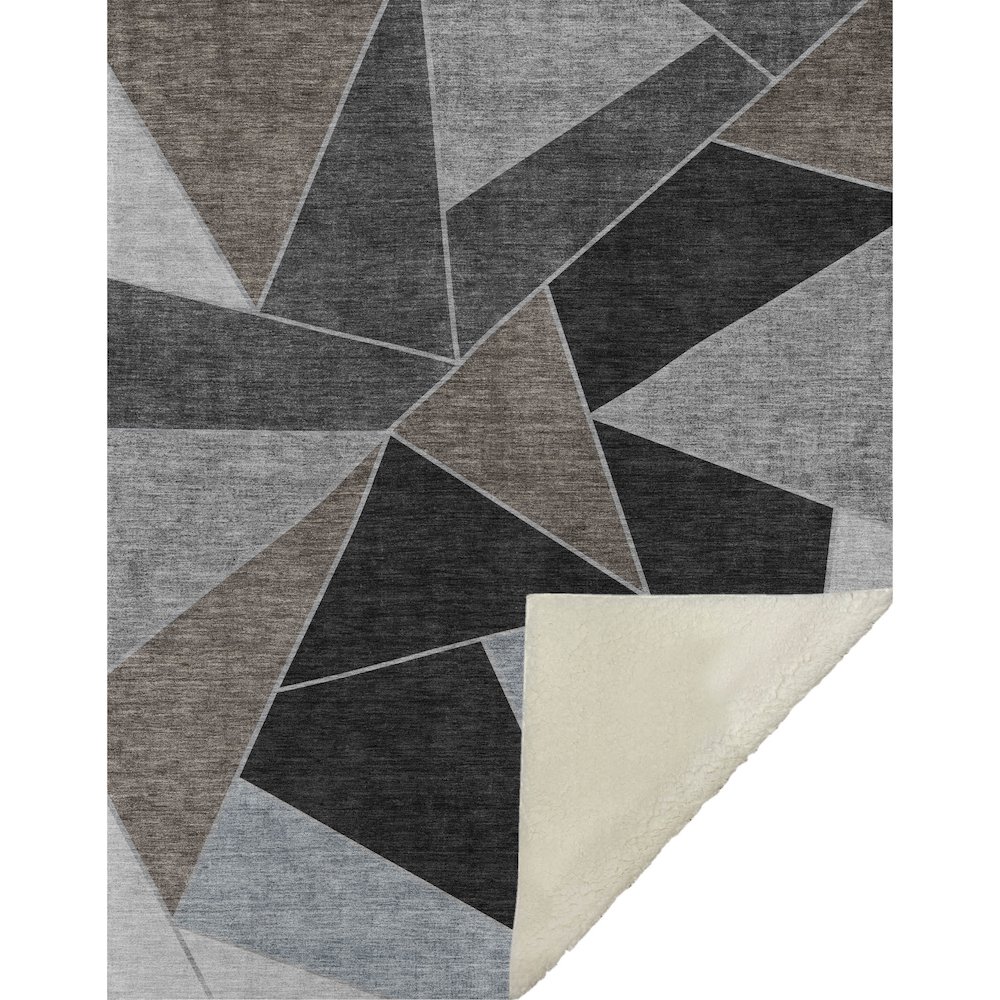 Premium Machine Washable ASB636 Chocolate 50" x 70" Sherpa Throw Blanket. Picture 1