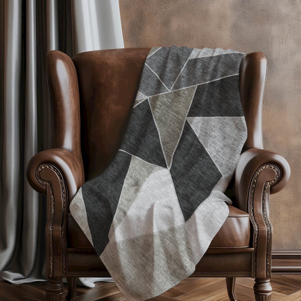 Premium Machine Washable ASB636 Coffee 50" x 70" Sherpa Throw Blanket. Picture 5