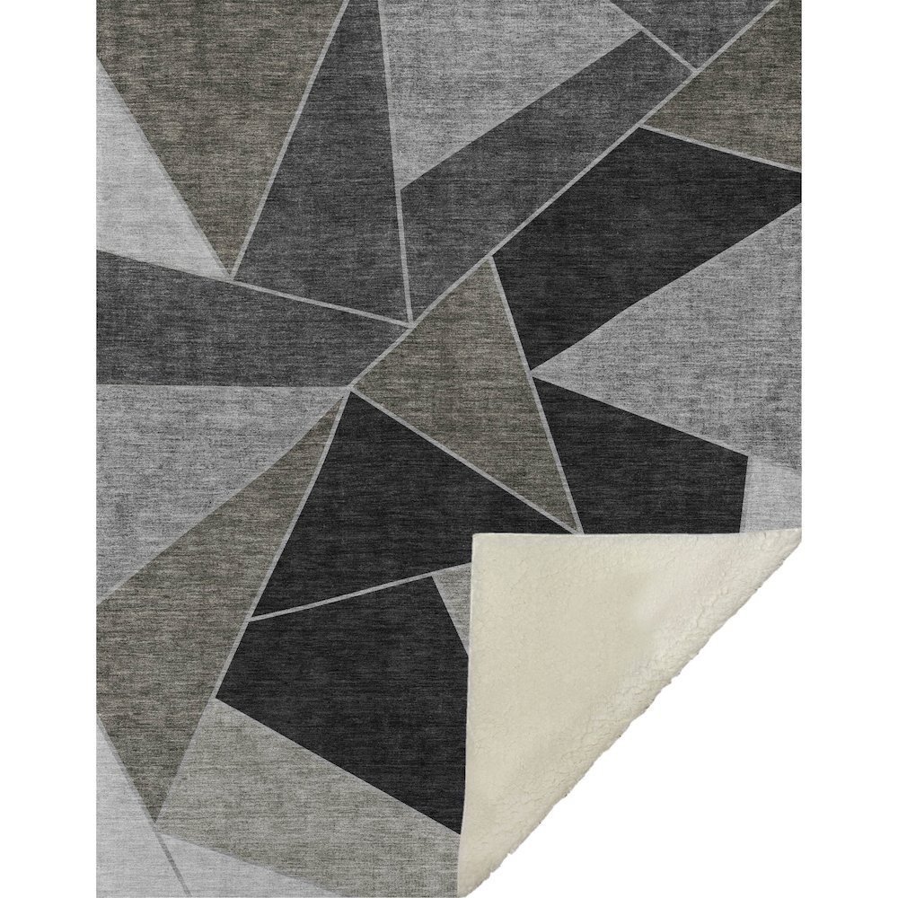 Premium Machine Washable ASB636 Coffee 50" x 70" Sherpa Throw Blanket. Picture 1