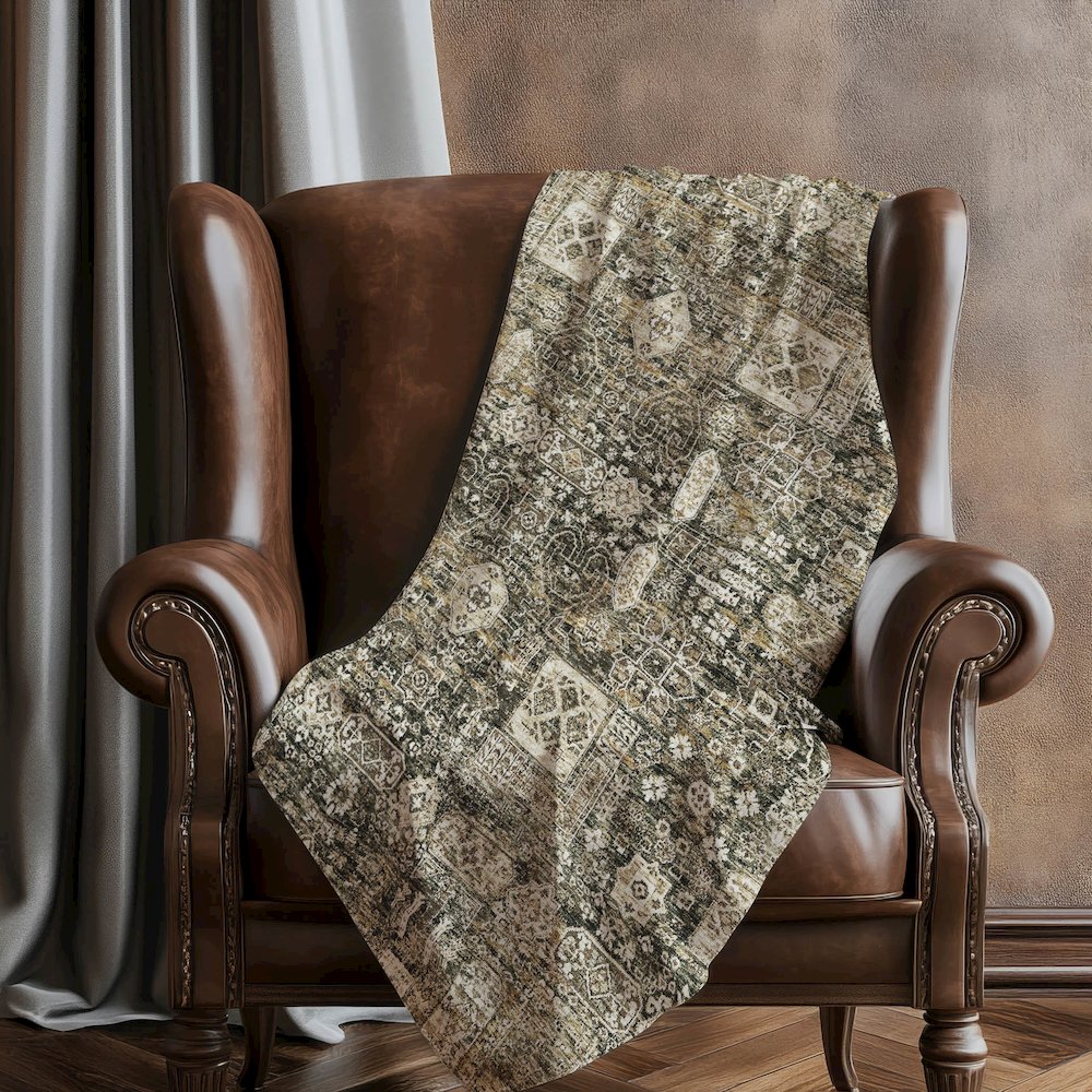 Premium Machine Washable ASB637 Coffee 50" x 70" Sherpa Throw Blanket. Picture 5