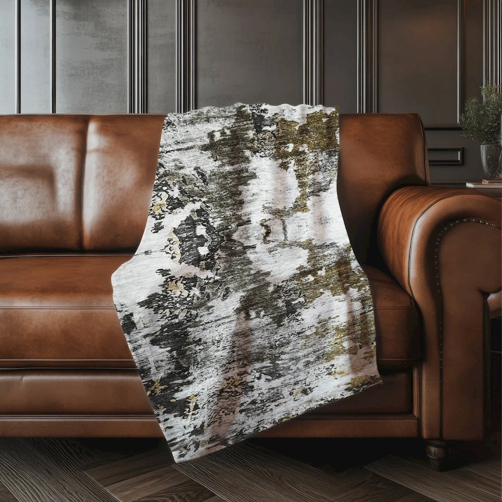 Premium Machine Washable ASB638 Taupe 50" x 70" Sherpa Throw Blanket. Picture 4