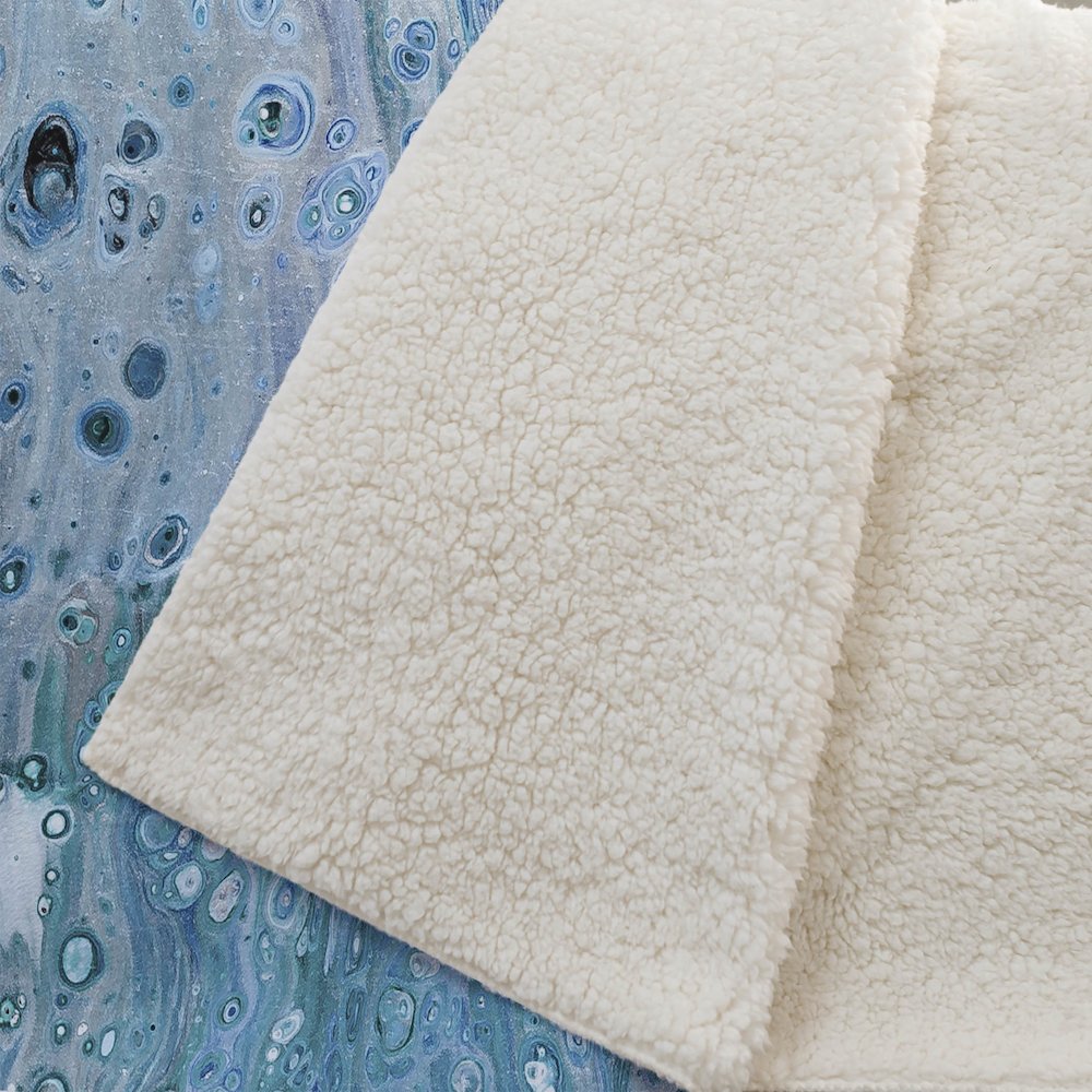 Premium Machine Washable ASB63 Shoreline 50" x 70" Sherpa Throw Blanket. Picture 2