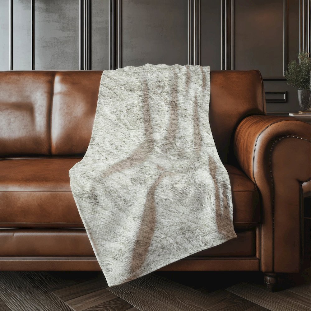 Premium Machine Washable ASB640 Taupe 50" x 70" Sherpa Throw Blanket. Picture 4
