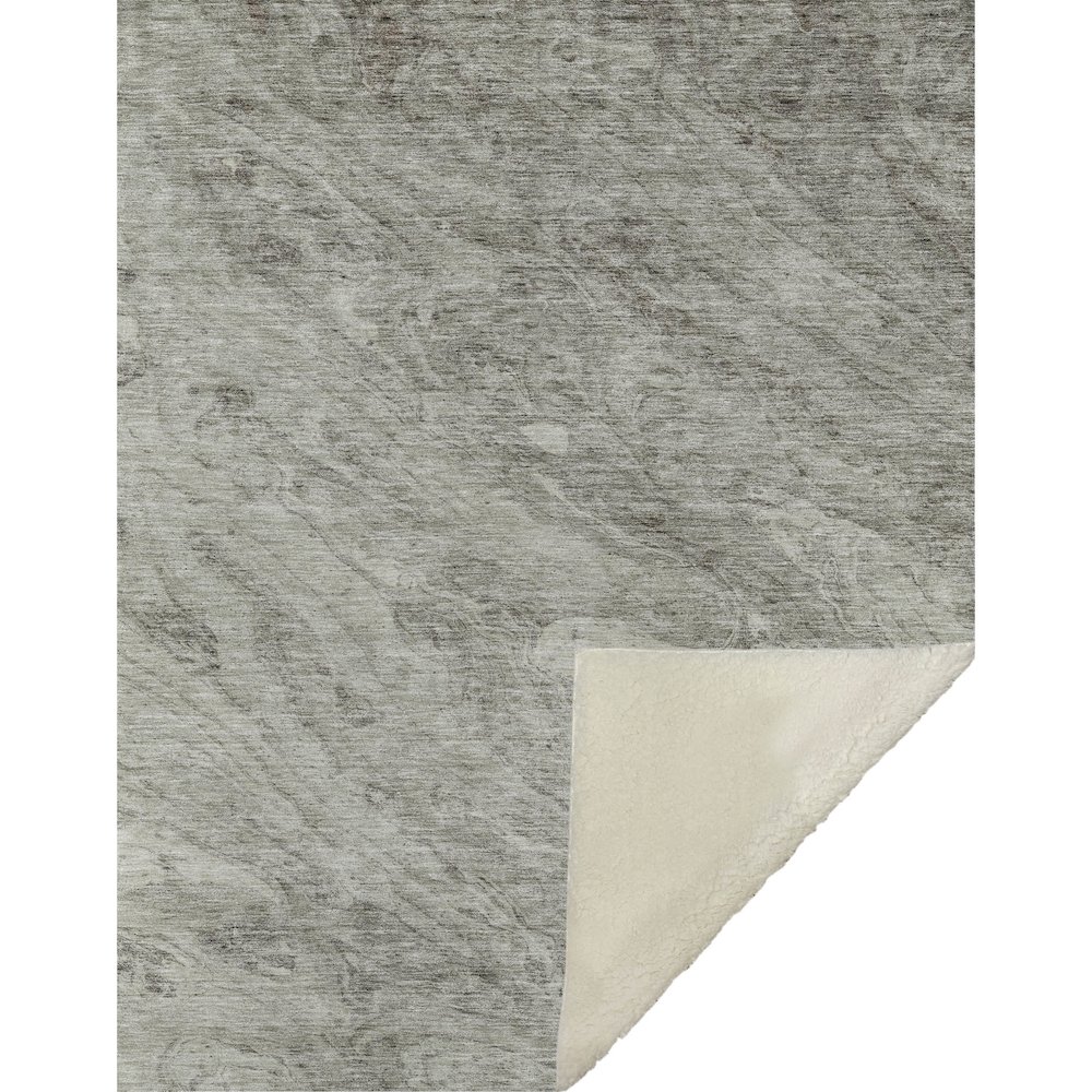 Premium Machine Washable ASB640 Taupe 50" x 70" Sherpa Throw Blanket. Picture 1