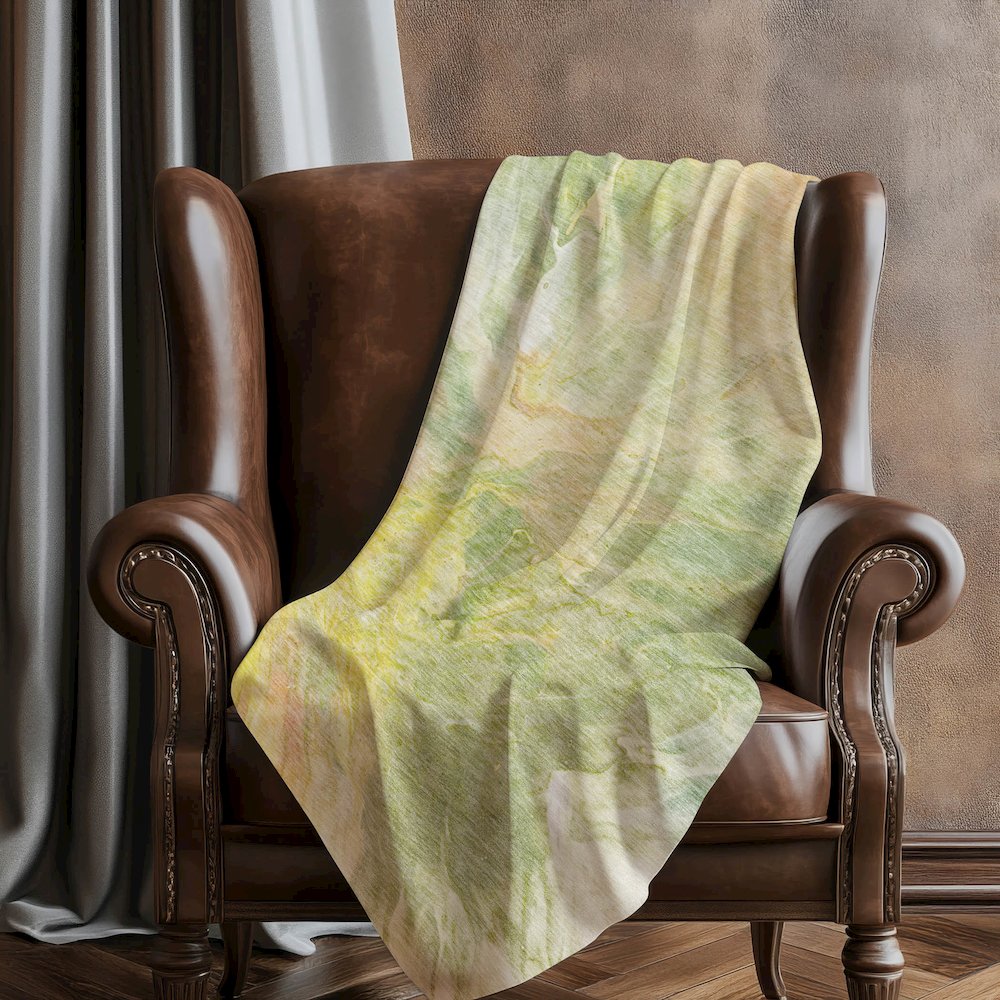 Premium Machine Washable ASB641 Green 50" x 70" Sherpa Throw Blanket. Picture 5