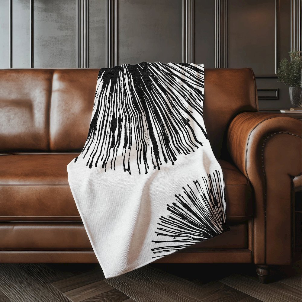 Premium Machine Washable ASB642 Black 50" x 70" Sherpa Throw Blanket. Picture 4