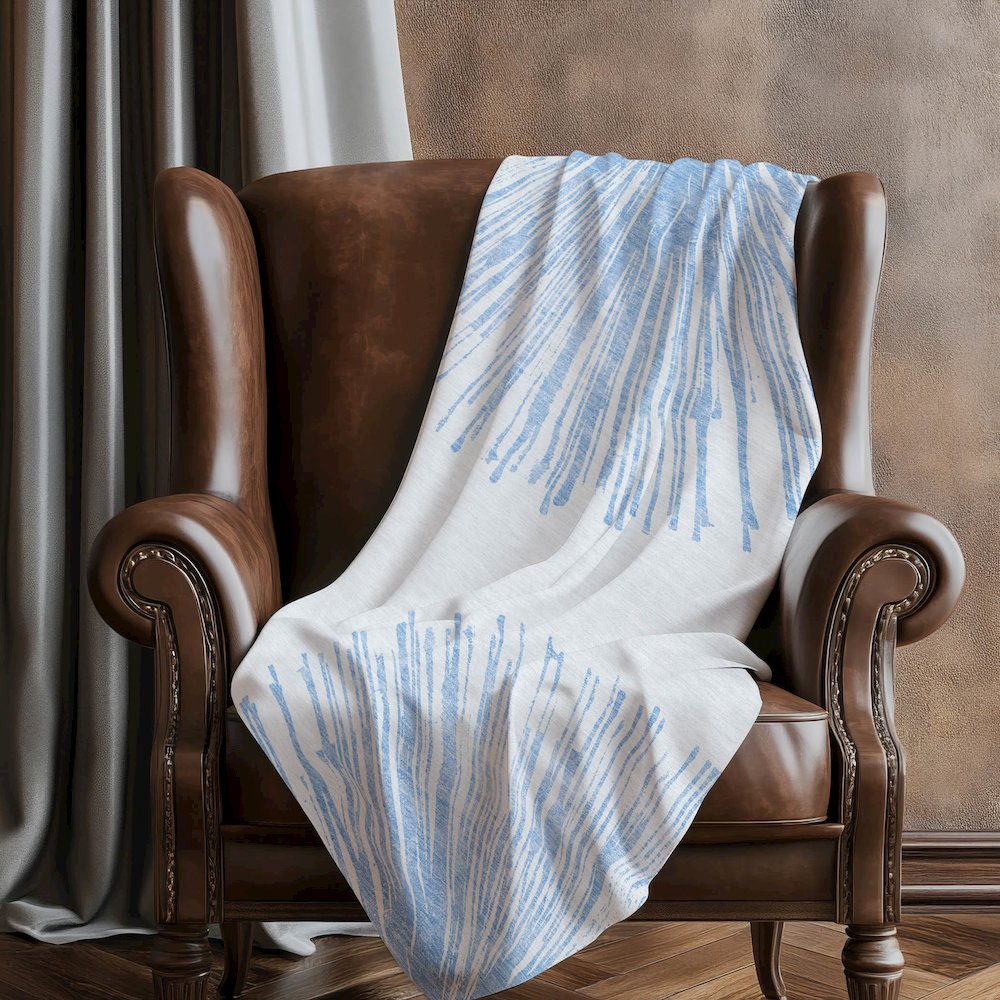 Premium Machine Washable ASB642 Denim 50" x 70" Sherpa Throw Blanket. Picture 5