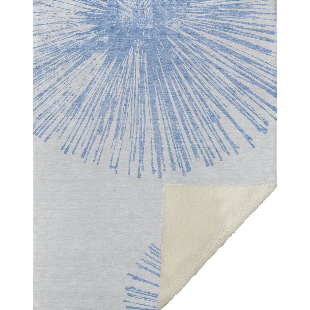 Premium Machine Washable ASB642 Denim 50" x 70" Sherpa Throw Blanket. Picture 1