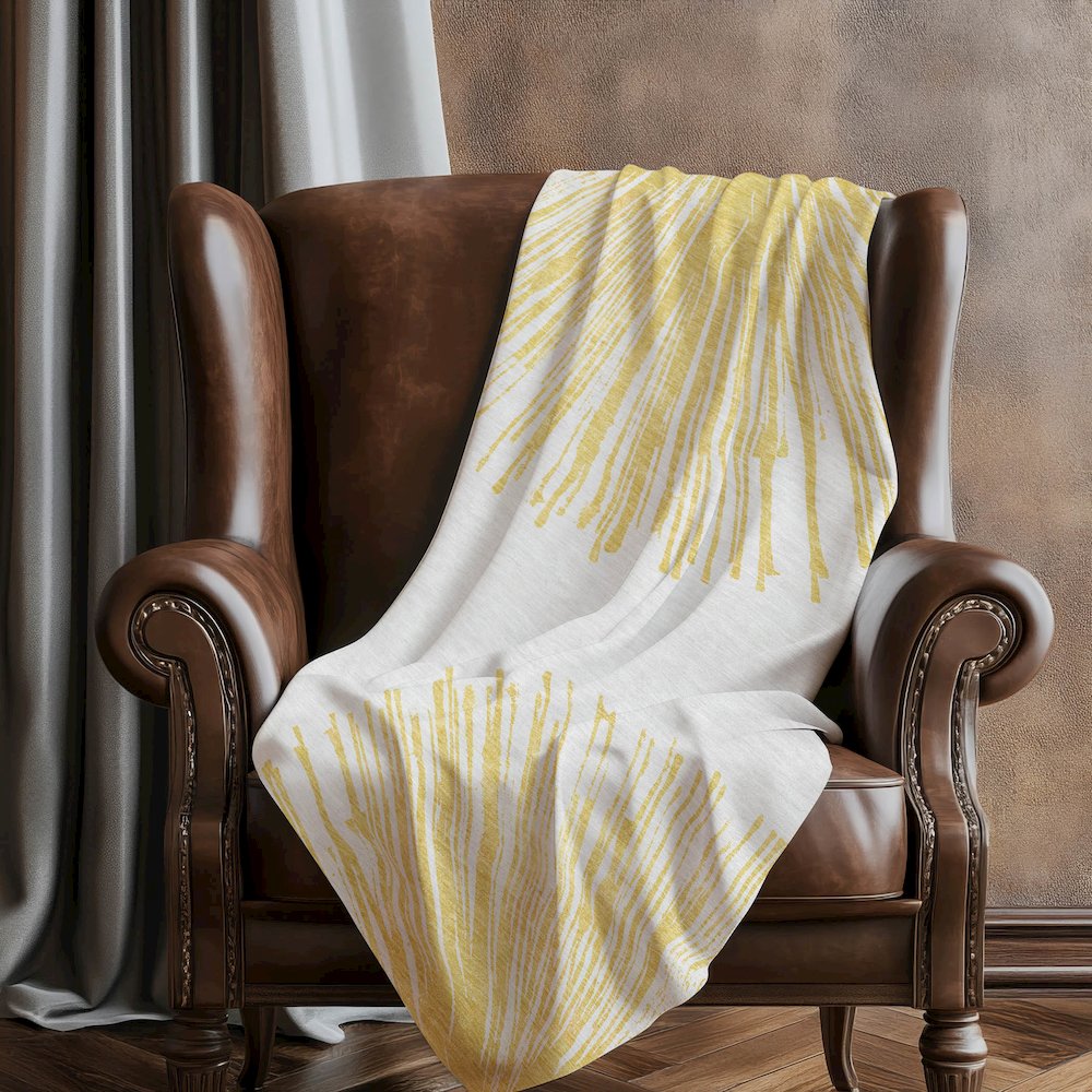 Premium Machine Washable ASB642 Gold 50" x 70" Sherpa Throw Blanket. Picture 5