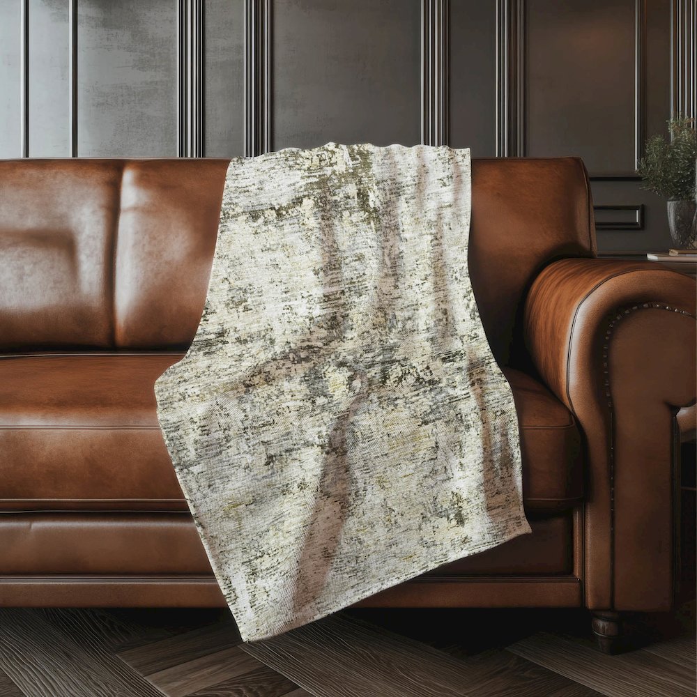 Premium Machine Washable ASB644 Taupe 50" x 70" Sherpa Throw Blanket. Picture 4