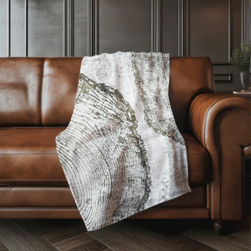 Premium Machine Washable ASB649 Gray 50" x 70" Sherpa Throw Blanket. Picture 4