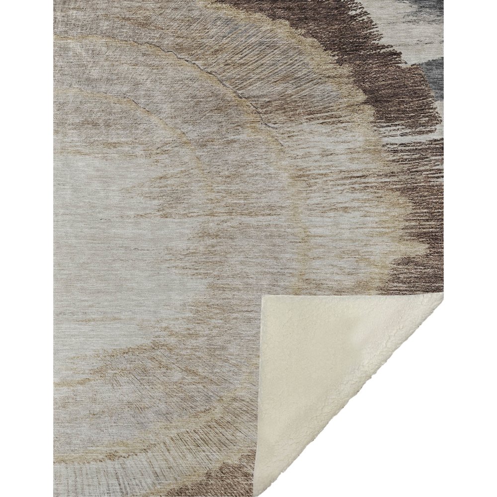 Premium Machine Washable ASB650 Brown 50" x 70" Sherpa Throw Blanket. Picture 1