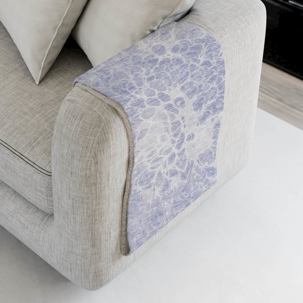 Premium Machine Washable ASB653 Lavender 50" x 70" Sherpa Throw Blanket. Picture 4