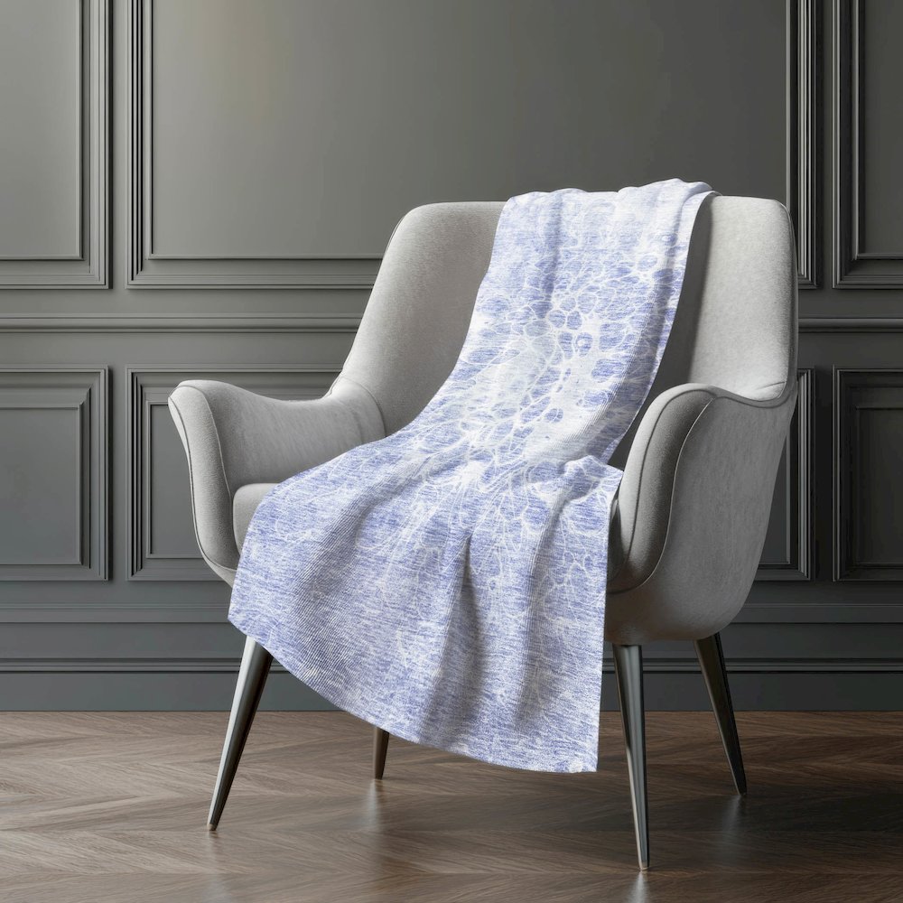 Premium Machine Washable ASB653 Lavender 50" x 70" Sherpa Throw Blanket. Picture 5