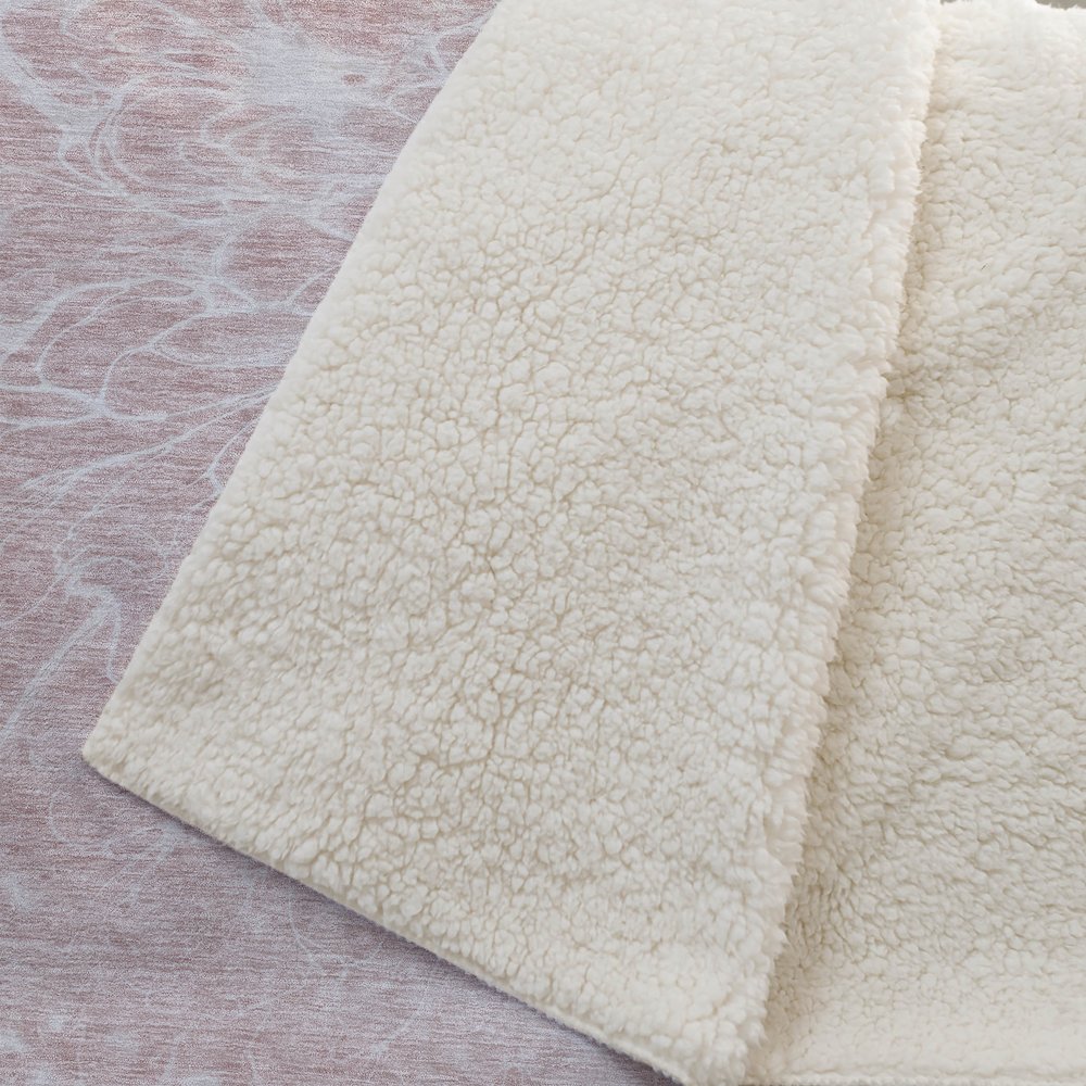 Premium Machine Washable ASB653 Pink 50" x 70" Sherpa Throw Blanket. Picture 2
