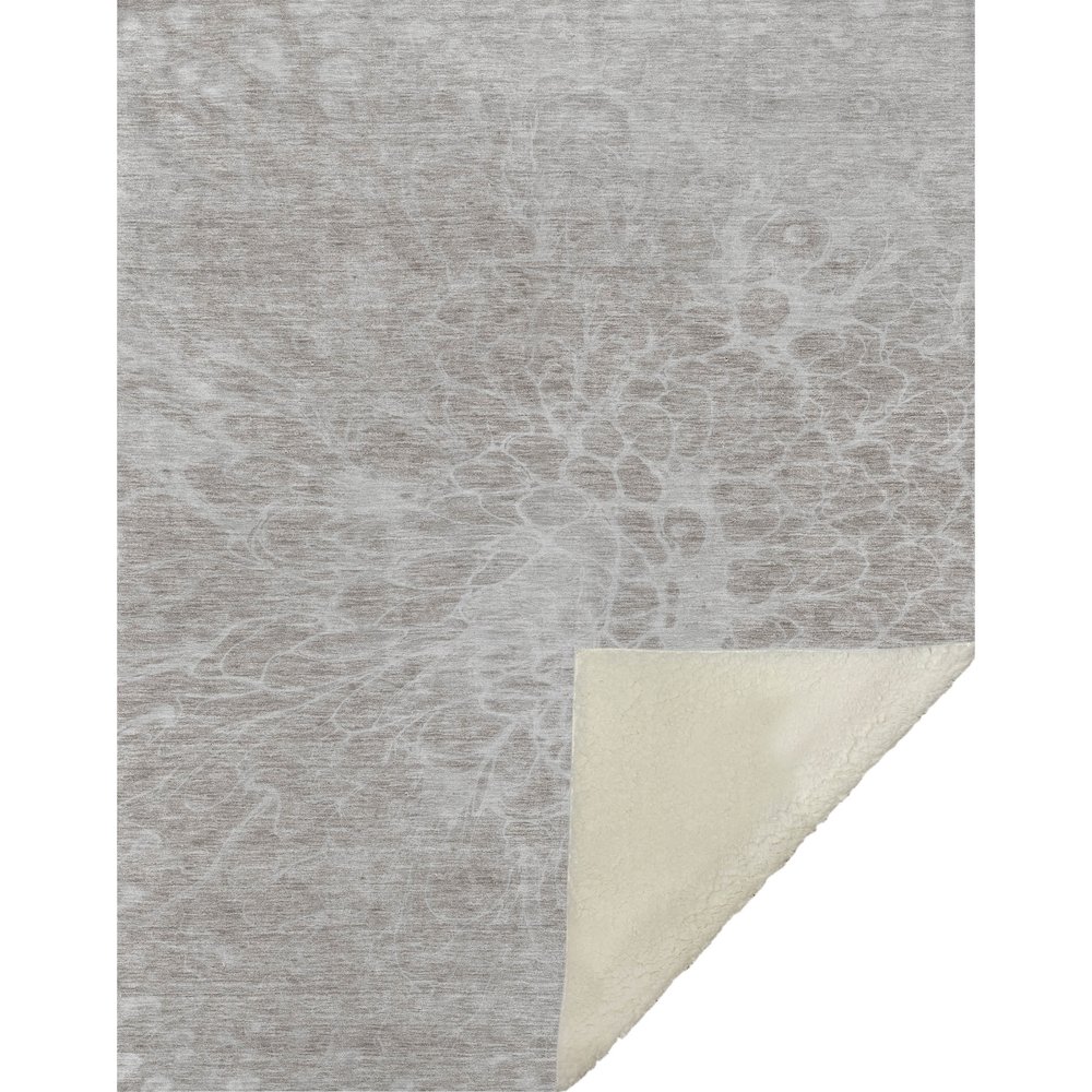 Premium Machine Washable ASB653 Taupe 50" x 70" Sherpa Throw Blanket. Picture 1