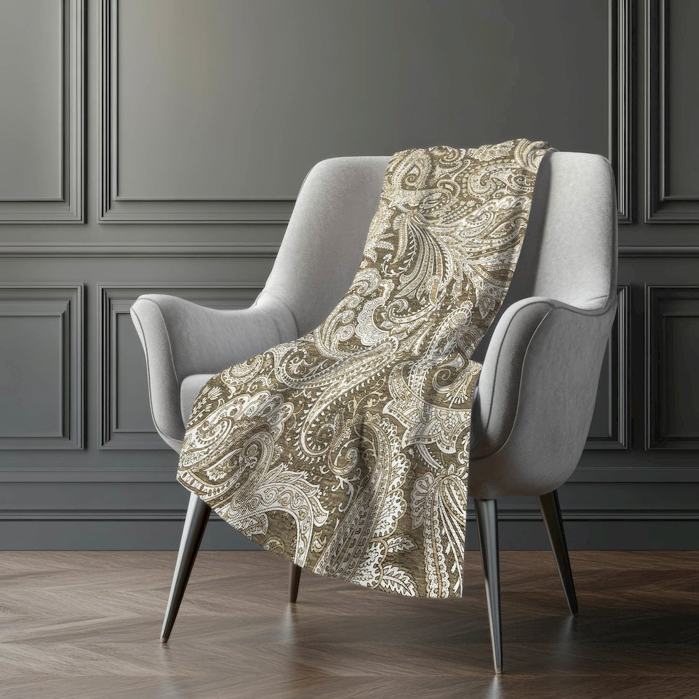 Premium Machine Washable ASB654 Chocolate 50" x 70" Sherpa Throw Blanket. Picture 5