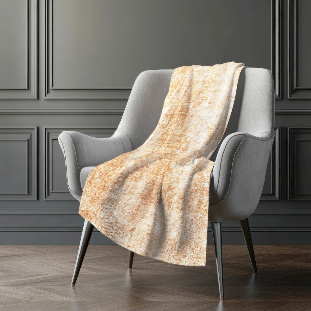 Premium Machine Washable ASB656 Terracotta 50" x 70" Sherpa Throw Blanket. Picture 5