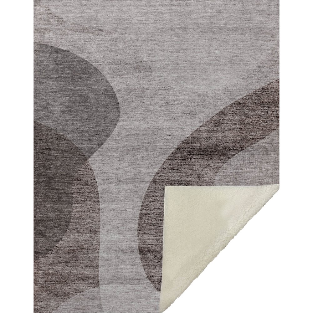 Premium Machine Washable ASB657 Mocha 50" x 70" Sherpa Throw Blanket. Picture 1