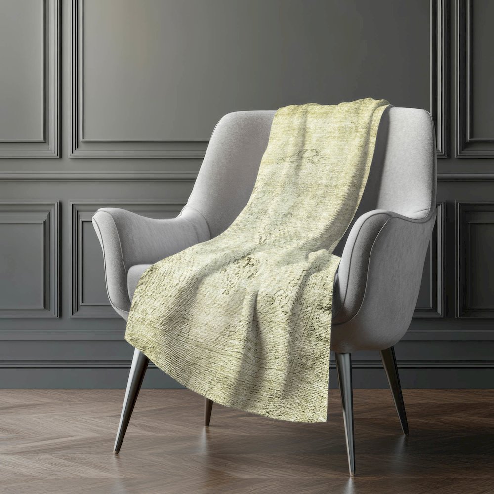 Premium Machine Washable ASB658 Beige 50" x 70" Sherpa Throw Blanket. Picture 5