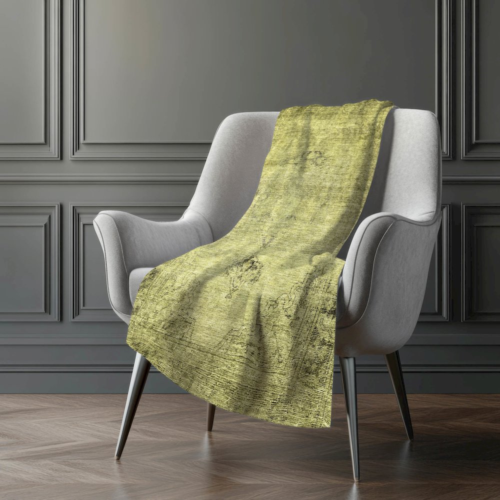 Premium Machine Washable ASB658 Khaki 50" x 70" Sherpa Throw Blanket. Picture 5