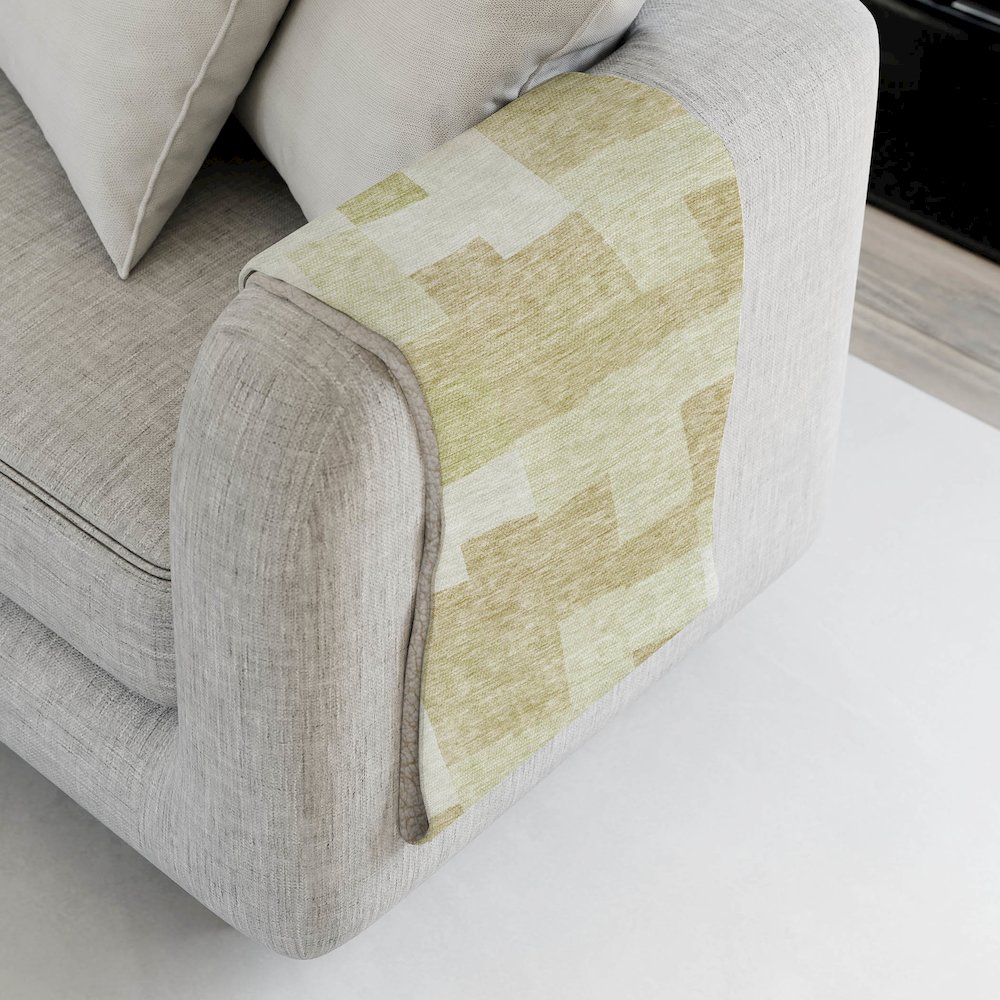 Premium Machine Washable ASB659 Beige 50" x 70" Sherpa Throw Blanket. Picture 4