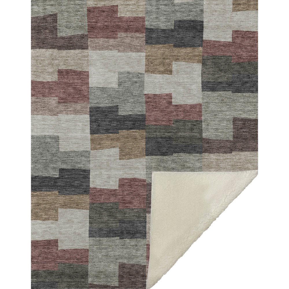 Premium Machine Washable ASB659 Paprika 50" x 70" Sherpa Throw Blanket. Picture 1