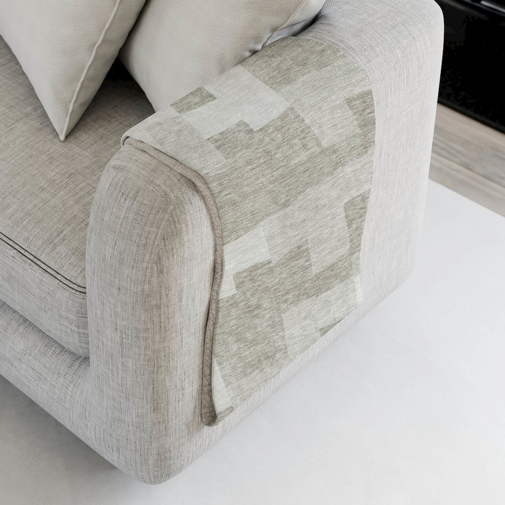 Premium Machine Washable ASB659 Taupe 50" x 70" Sherpa Throw Blanket. Picture 4