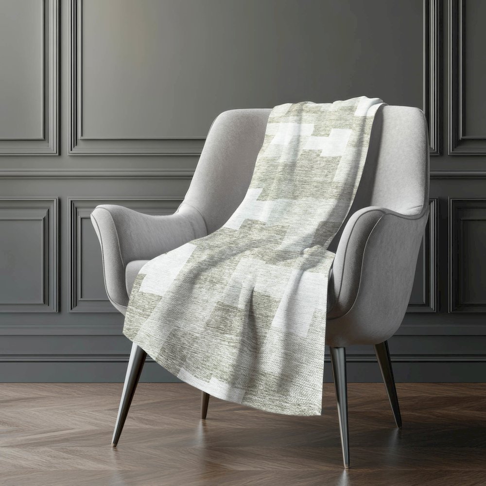 Premium Machine Washable ASB659 Taupe 50" x 70" Sherpa Throw Blanket. Picture 5