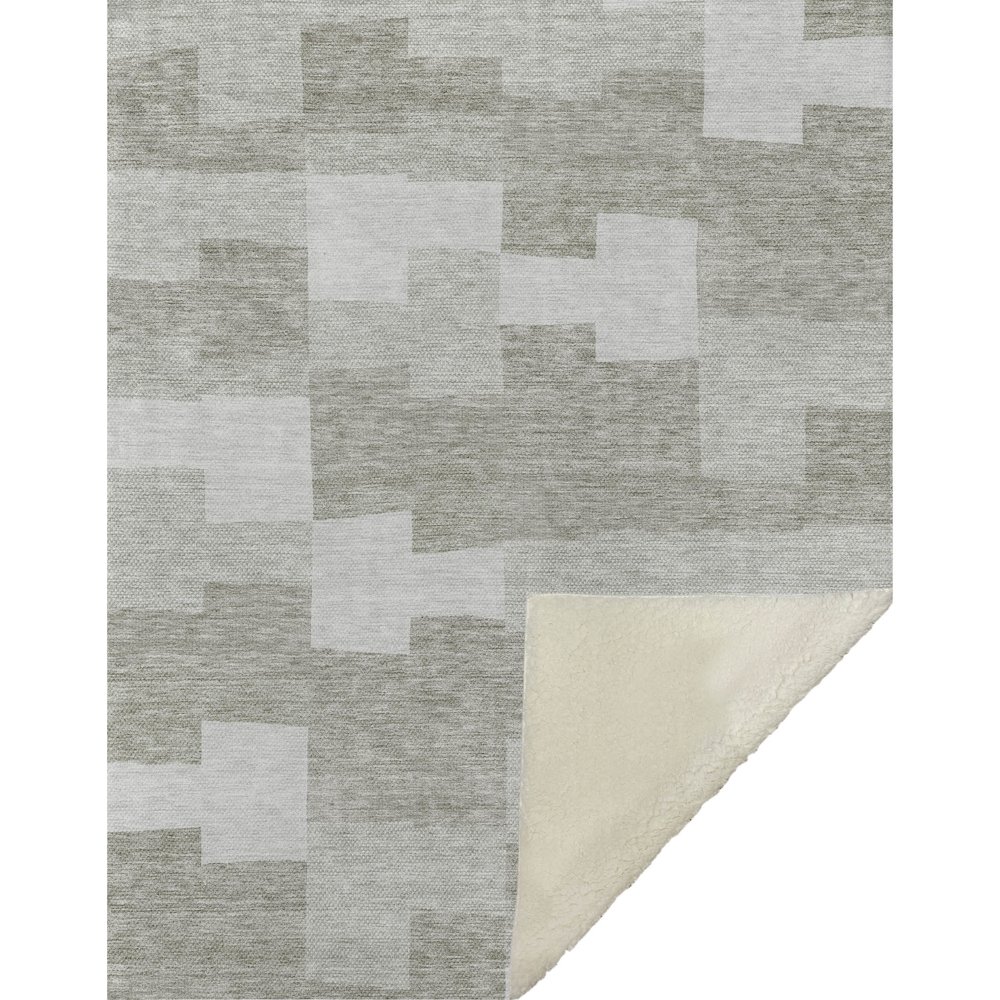 Premium Machine Washable ASB659 Taupe 50" x 70" Sherpa Throw Blanket. Picture 1