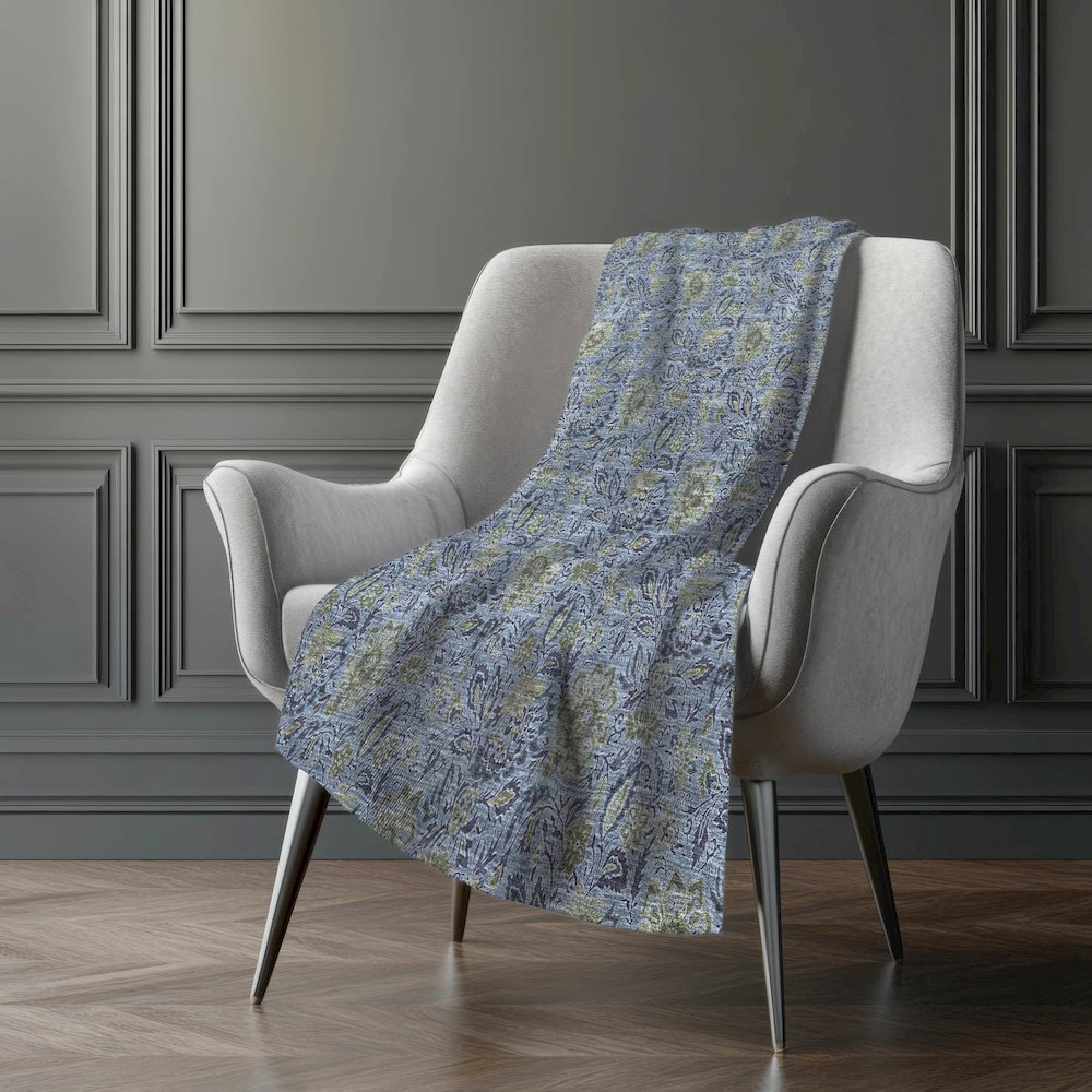 Premium Machine Washable ASB660 Denim 50" x 70" Sherpa Throw Blanket. Picture 5