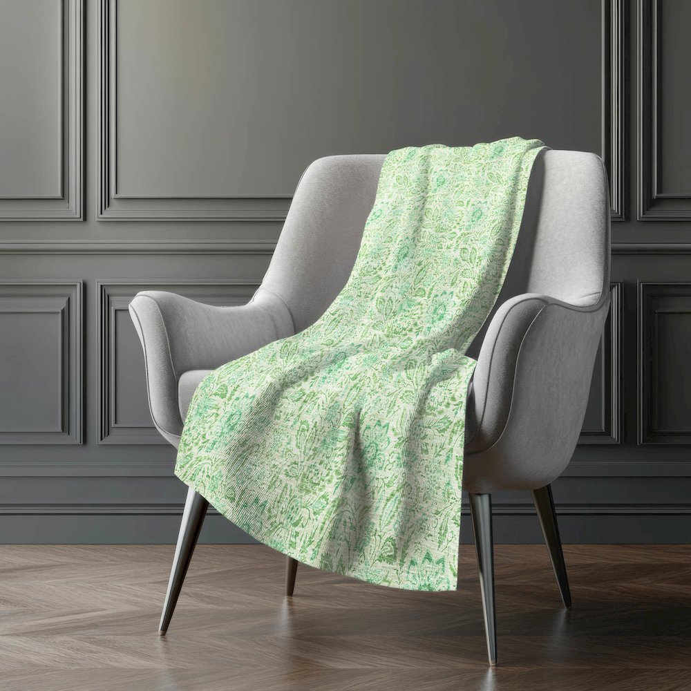 Premium Machine Washable ASB660 Sage 50" x 70" Sherpa Throw Blanket. Picture 5