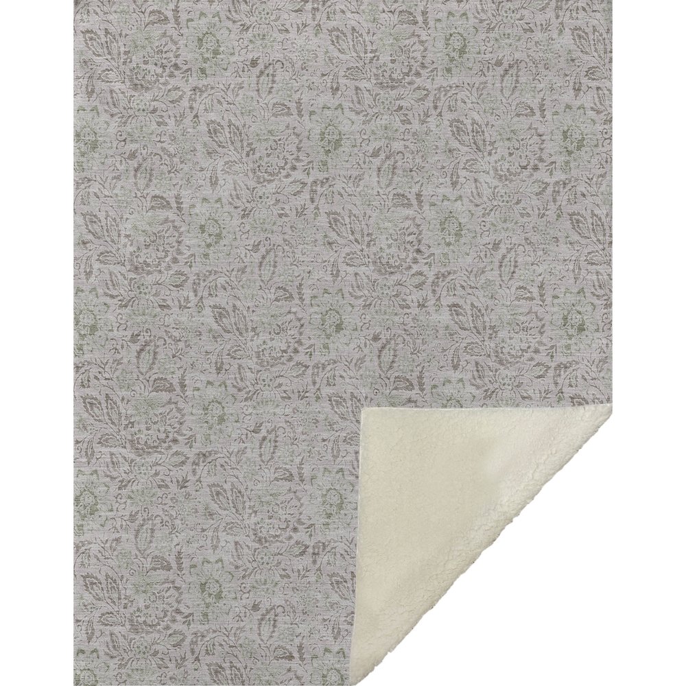Premium Machine Washable ASB660 Taupe 50" x 70" Sherpa Throw Blanket. Picture 1