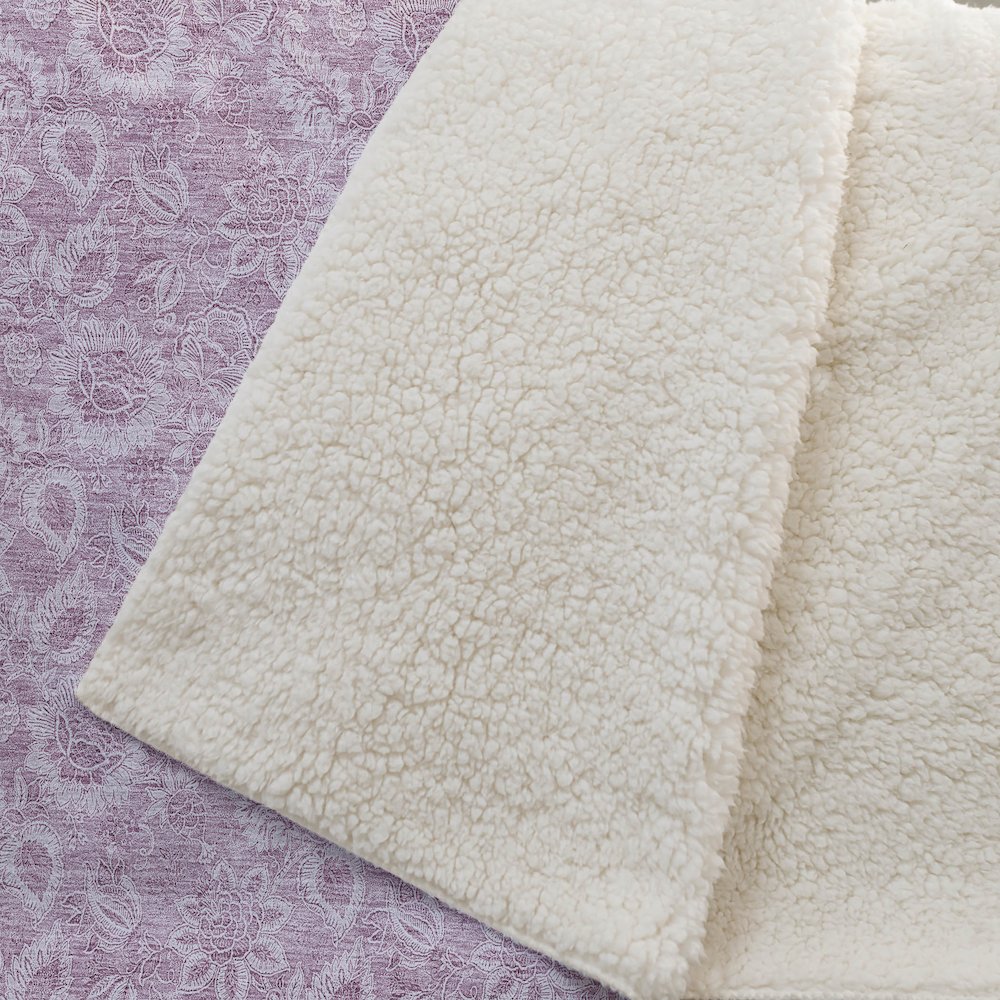 Premium Machine Washable ASB662 Blush 50" x 70" Sherpa Throw Blanket. Picture 2