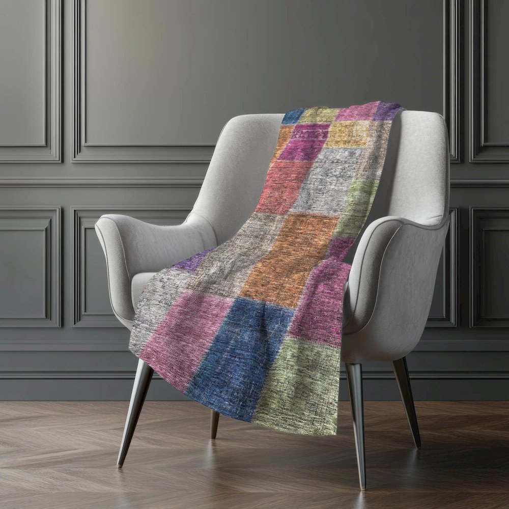 Premium Machine Washable ASB663 Copper 50" x 70" Sherpa Throw Blanket. Picture 5