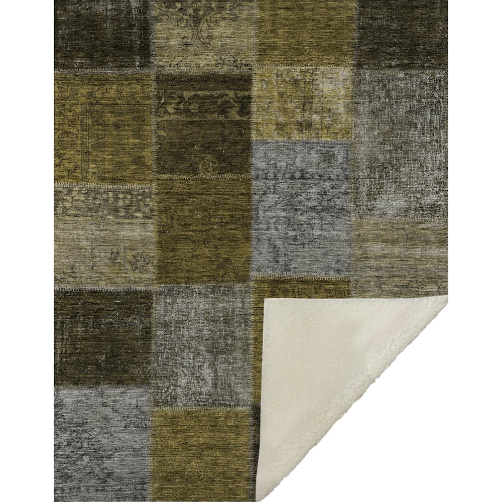 Premium Machine Washable ASB663 Mocha 50" x 70" Sherpa Throw Blanket. Picture 1