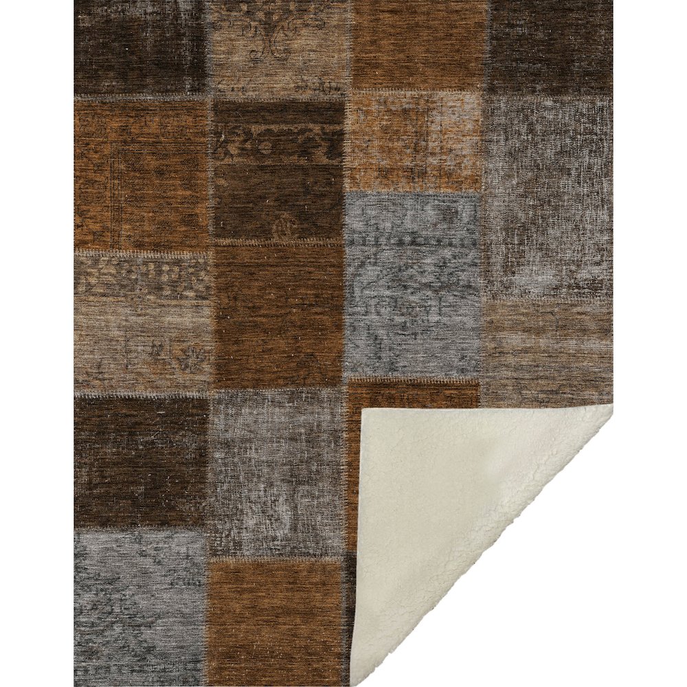 Premium Machine Washable ASB663 Paprika 50" x 70" Sherpa Throw Blanket. Picture 1