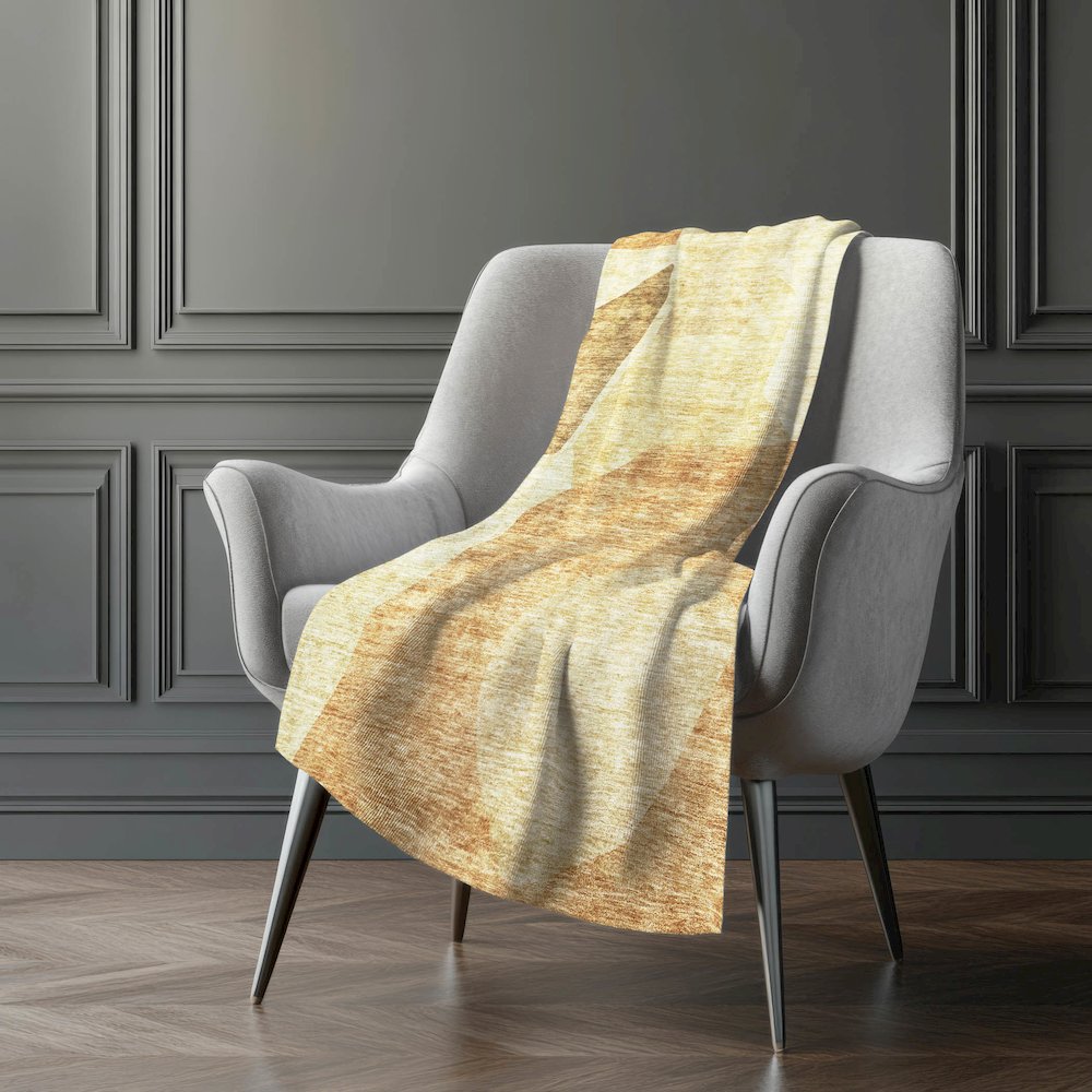 Premium Machine Washable ASB665 Beige 50" x 70" Sherpa Throw Blanket. Picture 5