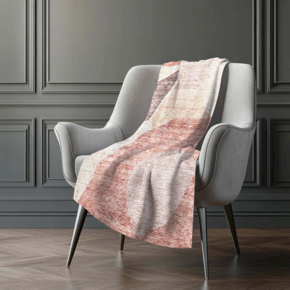 Premium Machine Washable ASB665 Blush 50" x 70" Sherpa Throw Blanket. Picture 5