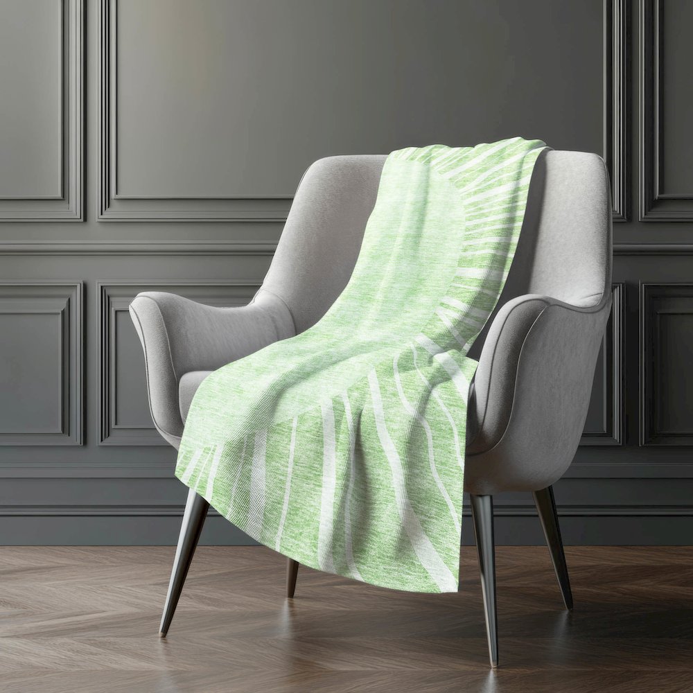 Premium Machine Washable ASB668 Aloe 50" x 70" Sherpa Throw Blanket. Picture 5