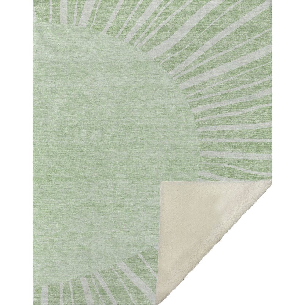 Premium Machine Washable ASB668 Aloe 50" x 70" Sherpa Throw Blanket. Picture 1