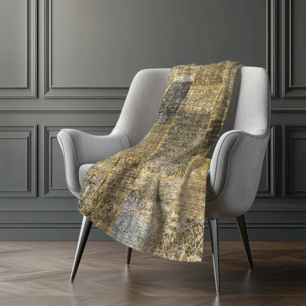 Premium Machine Washable ASB669 Brown 50" x 70" Sherpa Throw Blanket. Picture 5