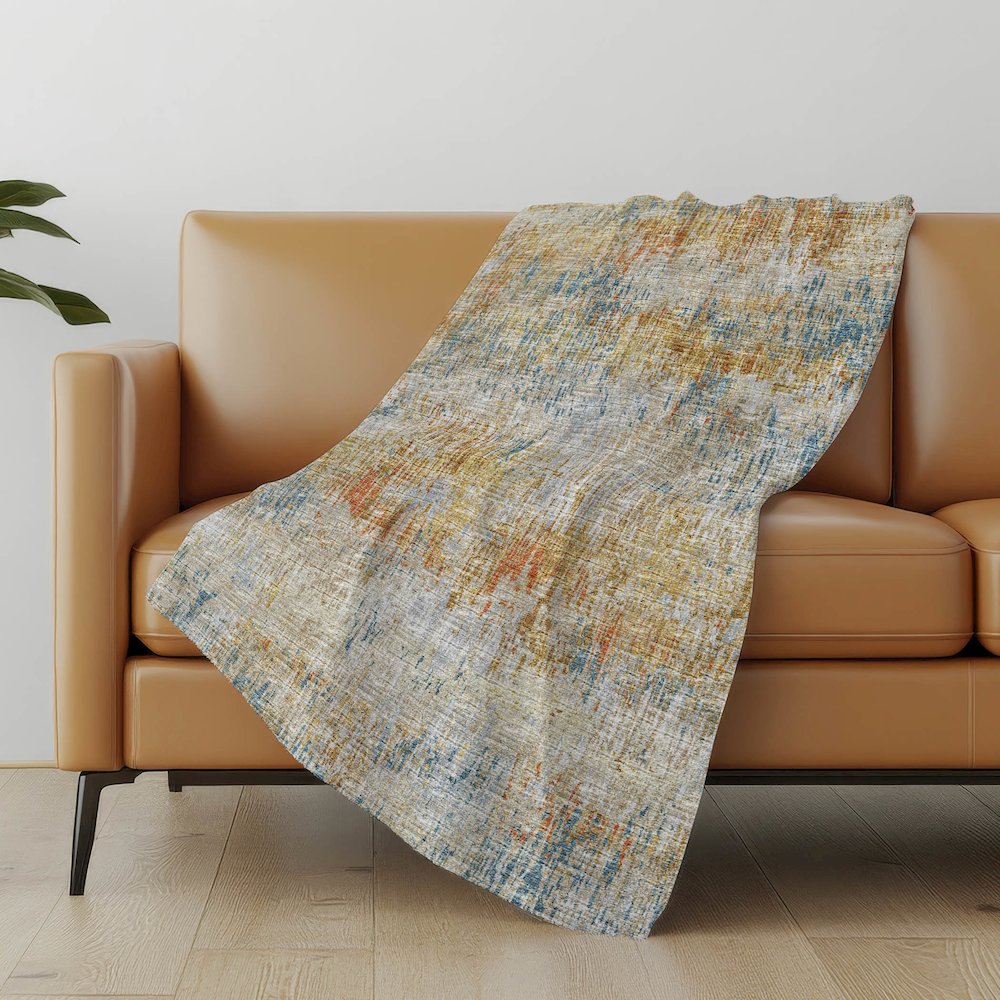 Premium Machine Washable ASB66 Gilded 50" x 70" Sherpa Throw Blanket. Picture 4