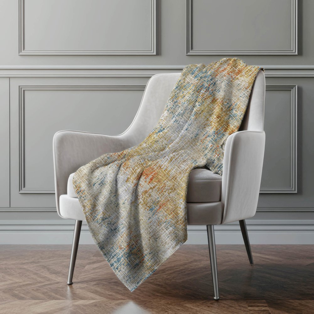 Premium Machine Washable ASB66 Gilded 50" x 70" Sherpa Throw Blanket. Picture 5